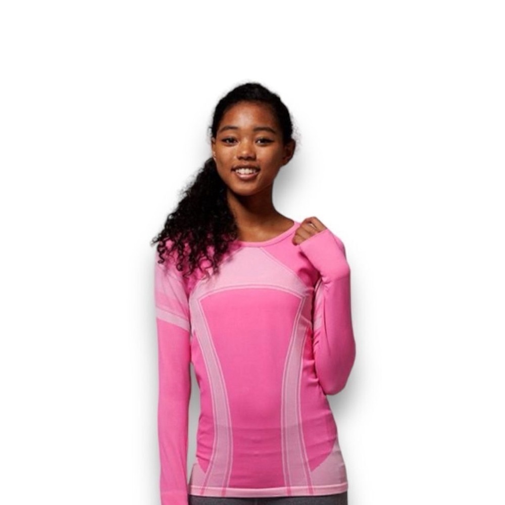 Heathered Pinkelicious Fly Tech Long-Sleeve Tee Size 12